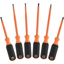 Klein Screwdriver Set, 1000V Insulated, 6-Piece (85076INS)