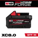 M18™ REDLITHIUM™ FORGE™ XC8.0 Battery (10 Pk)
