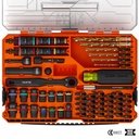 Klein KNECT™ Impact-Rated Drill and Driver Combo Set, SAE/Metric, 65-Piece (65304KNECT)