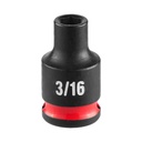 Milwaukee 49-66-6000 SHOCKWAVE™ Impact Duty 1/4" Drive 3/16" Standard 6 Point Socket