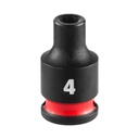 Milwaukee 49-66-6022 SHOCKWAVE™ Impact Duty 1/4" Drive 4MM Standard 6 Point Socket