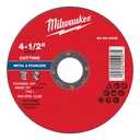 Milwaukee 49-94-0005 4-1/2" x .045" x 7/8" Metal Cut Off Wheel -Type 1