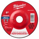 Milwaukee 49-94-0615 5" x 1/4" x 7/8" Performance+ Metal Grinding Wheel - Type 27