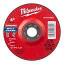 Milwaukee 49-94-0501 4" x 1/4" x 5/8" Metal Grinding Wheel - Type 27