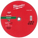 Milwaukee 49-94-1925 10" x 1/8" x 5/8" Masonry Cut Off Wheel -Type 1