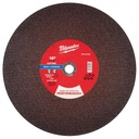 Milwaukee 49-94-0183 16" x 1/8" x 1" Performance+ Metal Cut Off Wheel - Type 1