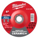 Milwaukee 49-94-0227 6" x .045" x 7/8" Ceramic+ Metal Cut Off Wheel -Type 27