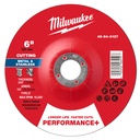 Milwaukee 49-94-0127 6" x .045" x 7/8" Performance+ Metal Cut Off Wheel - Type 27
