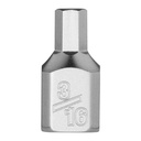 Milwaukee 45-34-1123 1/4" Drive 3/16" Low-Profile Hex Bit Socket