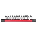 Milwaukee 48-22-9544 12pc 1/4” Drive Low-Profile Hex Bit Socket Set - SAE