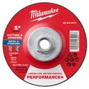 Milwaukee 49-94-0917 5" x 1/8" x 5/8"-11 Performance+ Dual Metal Cut & Grind Wheel - Type 27