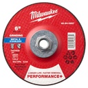Milwaukee 49-94-0627 6" x 1/4" x 5/8"-11 Performance+ Metal Grinding Wheel - Type 27