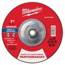Milwaukee 49-94-0637 7" x 1/4" x 5/8"-11 Performance+ Metal Grinding Wheel - Type 27