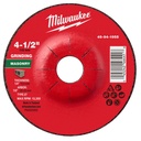 Milwaukee 49-94-1955 4-1/2" x 1/4" x 7/8" Masonry Grinding Wheel - Type 27