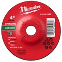 Milwaukee 49-94-1950 4" x 1/4" x 5/8" Masonry Grinding Wheel - Type 27
