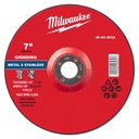 Milwaukee 49-94-0533 7" x 1/4" x 7/8" Metal Grinding Wheel - Type 27