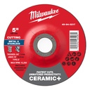 Milwaukee 49-94-0217 5" x .045" x 7/8" Ceramic+ Metal Cut Off Wheel -Type 27