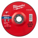 Milwaukee 49-94-0523 6" x 1/4" x 7/8" Metal Grinding Wheel - Type 27
