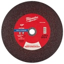 Milwaukee 49-94-0148 12" x 7/64" x 1" Performance+ Metal Cut Off Wheel - Type 1
