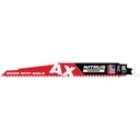 Milwaukee 48-00-7252 9" 5 TPI AX™ w/NITRUS™ Carbide Teeth SAWZALL® Blade for Wood with Nails