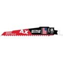 Milwaukee 48-00-7251 6" 5 TPI AX™ w/NITRUS™ Carbide Teeth SAWZALL® Blade for Wood with Nails