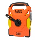 Klein 300-Foot Open Reel Tape Measure with Single Hook and Carabiner (94300RT)