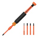 Klein 4-in-1 Insulated Auto-Lock Screwdriver (32604INS)
