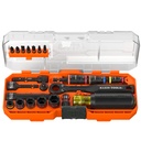 Klein KNECT™ 1/4-Inch Drive Pass-Through and Flip Socket Starter Set, SAE, 23-Piece (65301KNECT)