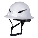 Klein Class E Type-2 Hard Hat, Non-Vented Full Brim, Strap, White, CAN ONLY (60400T2CND)