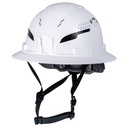 Klein Class C Type-2 Hard Hat, Vented Full Brim, Strap, White, CAN ONLY (60401T2CND)