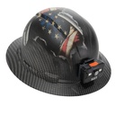 Klein Hard Hat, Freedom Series KARBN™ Pattern, Non-Vented Full Brim, Class E (60346FS)