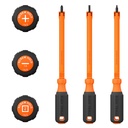 Klein Insulated Hooded Screw Holding Screwdriver Set, 3-Piece (85154KINS)