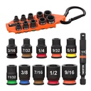 Klein 1/4-Inch Drive Grab-And-Go Impact Socket Set, SAE, 11-Piece (65309HD)