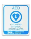 ZOLL AED Window/Wall Decal, 4" x 4 " (10cm x 10cm)  - Pack of 10