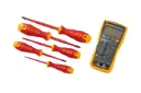 Fluke 117 Electrician's Multimeter plus insulated hand tools starter kit (IB117K)