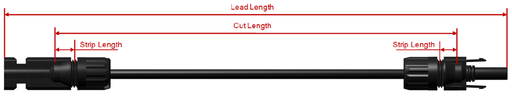 [SBI_59014626-0152UL] Stäubli 12 AWG PV Lead Assembly 60"
