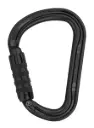 Petzl WILLIAM Lightweight Asymmetrical Aluminum Carabiner, NFPA, TRIACT-LOCK, Black