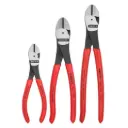 Knipex Set 3 Pc Diagonal Cutters Set (6 1/4", 8" & 10") (00 20 05 US)