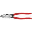 Knipex 9 1/2" High Leverage Lineman's Pliers New England with Fish Tape Puller & Crimper (09 11 240)
