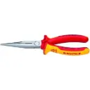 Knipex 8" Long Nose Pliers with Cutter-1000V Insulated