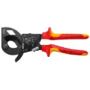 Knipex 10" Ratcheting Cable Cutters-1000V Insulated (95 36 250 SBA)