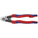 Knipex 7 1/2" Wire Rope Shears-Tethered Attachment (95 62 190 T BKA)