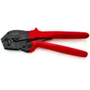 Knipex 10" Crimping Pliers For Non-Insulated Open Plug-Type Connectors (Plug Width 4.8 and 6.3 mm) (97 52 05)
