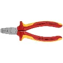 Knipex 5 3/4" Crimping Pliers for Wire Ferrules-1000V Insulated