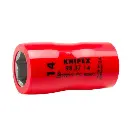Knipex 3/8" Drive Socket-1000V Insulated, 14 mm (98 37 14)
