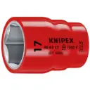 Knipex 1/2" Drive Socket-1000V Insulated, 17 mm (98 47 17)