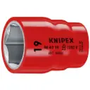 Knipex 1/2" Drive Socket-1000V Insulated, 19 mm (98 47 19)