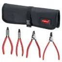 Knipex Set 4 Pc Circlip Set In Pouch 90 Degree (9K 00 19 54 US)