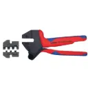 Knipex Set Crimp System Pliers (97 43 200) & Crimp Die: Solar Connectors H & 5 (HUBER & SUHNER): 2 1/2/4.0 mm 11/1 (97 49 62) Packaged In A Protective Plastic Case (9K 00 80 58 US)