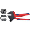 Knipex Set Crimp System Pliers (97 43 200) + Crimp Die: Solar Connectors For MC3 Multi Contact (97 49 65) + Locator For 97 49 65 (97 49 65 1) Packaged In A Protective Plastic Case (9K 00 80 61 US)